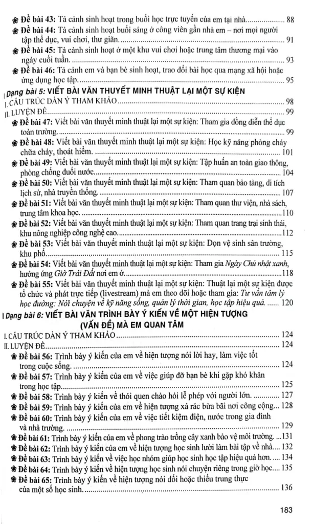 NHỮNG BÀI VĂN, ĐOẠN VĂN THAM KHẢO MÔN NGỮ VĂN LỚP 6 (Theo Chương trình GDPT mới)